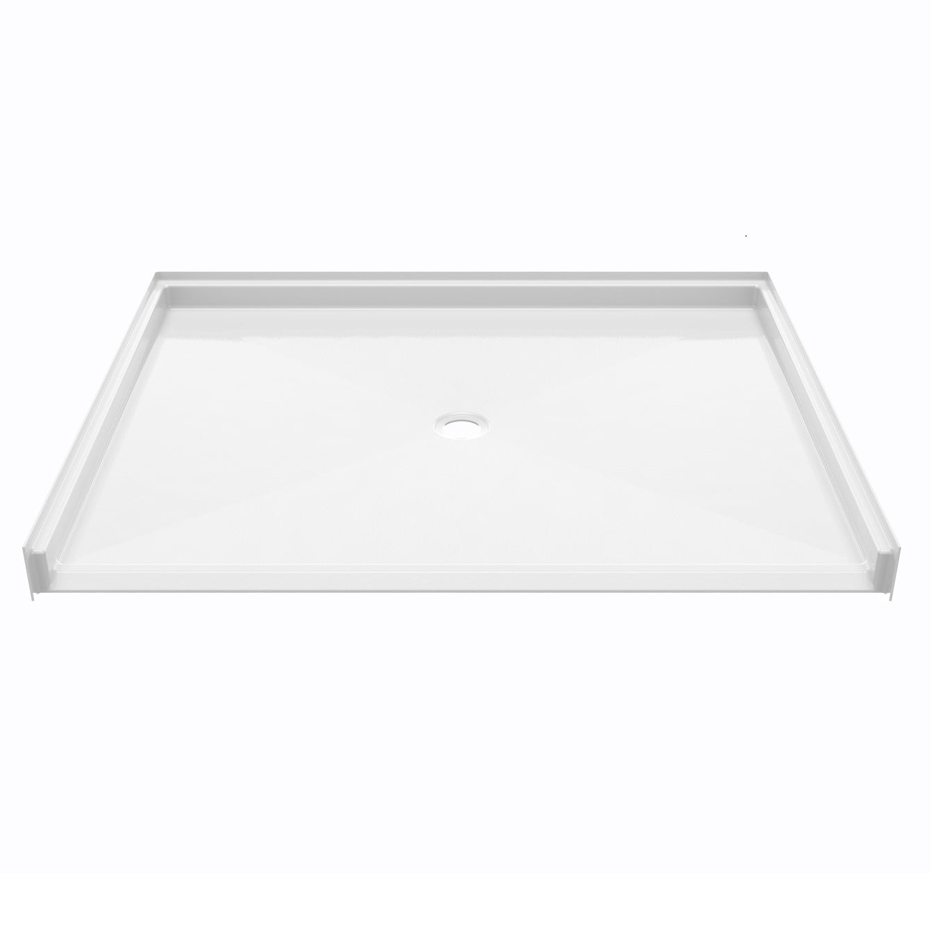 Ella's Bubbles “60″ × 48″ Roll‑In Wheelchair Accessible Shower Base – Center Drain ELB6048 BF 1.125 C