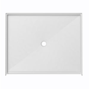 Ella's Bubbles “60″ × 48″ Roll‑In Wheelchair Accessible Shower Base – Center Drain ELB6048 BF 1.125 C