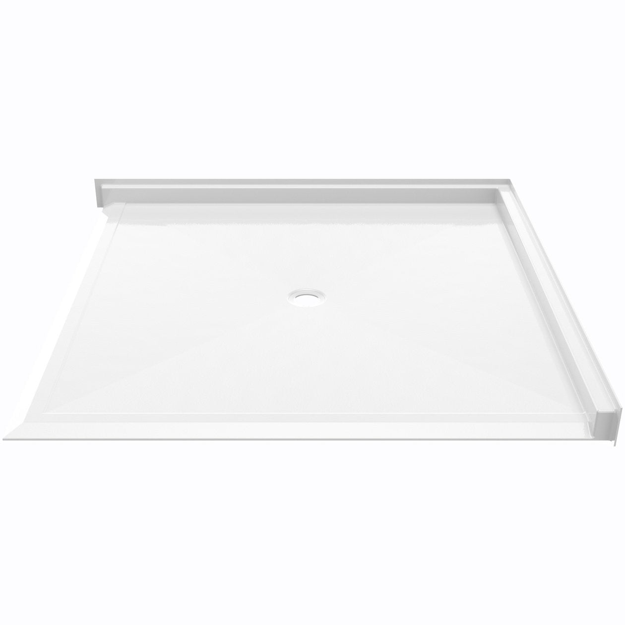 Ella's Bubbles “60 x 61″ Roll‑In Wheelchair Accessible Shower Pan - Center Drain ELB6060 BF 1.125 C