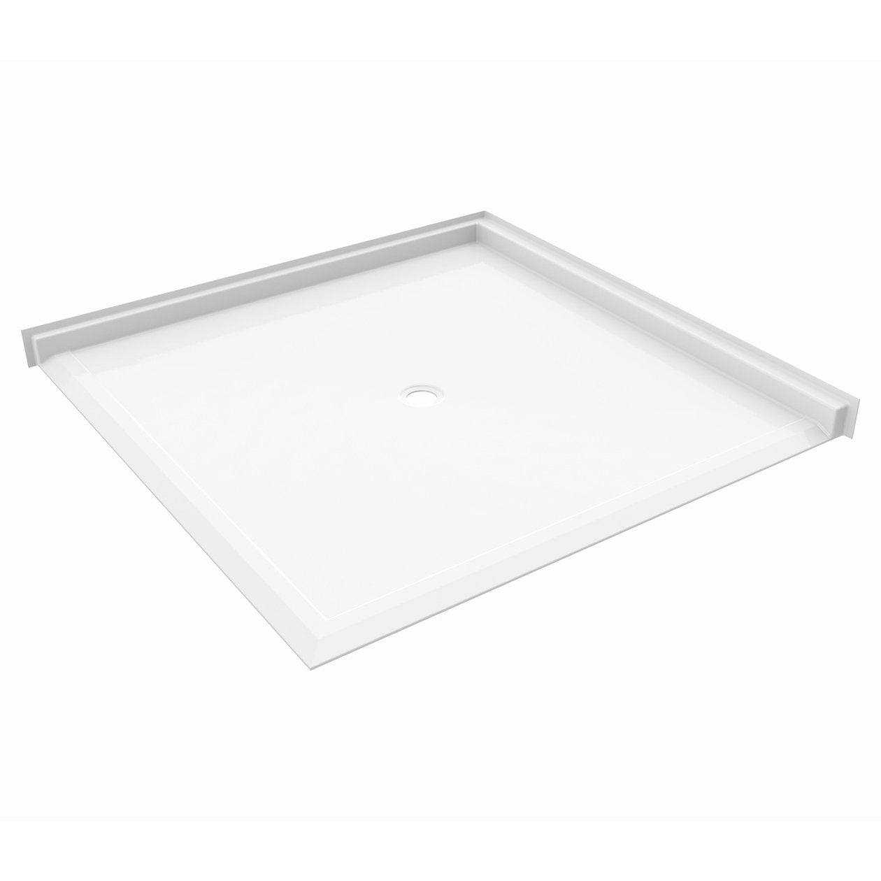Ella's Bubbles “60 x 61″ Roll‑In Wheelchair Accessible Shower Pan - Center Drain ELB6060 BF 1.125 C