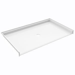 Ella's Bubbles “62 x 38″ ADA Roll‑In Barrier‑Free Shower Pan – Center Drain ELB6238 BF .75 C ADA