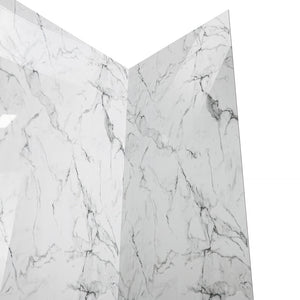 Ella's Bubbles 36.5″ x 48″ x 60″ Arctic Vein Calacatta Walk-In Tub Surround Wall Kit 4PFWS-AVC