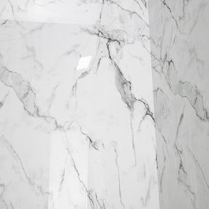 Ella's Bubbles 36.5″ x 48″ x 60″ Arctic Vein Calacatta Walk-In Tub Surround Wall Kit 4PFWS-AVC