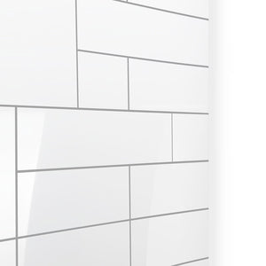 Ella's Bubbles 40″x48″x60″ Arrayed CNC Engraved Pattern in Acrylic, 3-Panel Walk In Tub Wall Surround Kit 4PFWS-AA