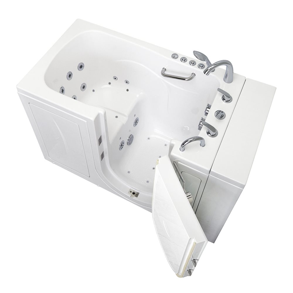 Ella's Bubbles Capri 30"x52" Acrylic Walk-In Bathtub with 5 Piece Fast Fill Faucet OA3052