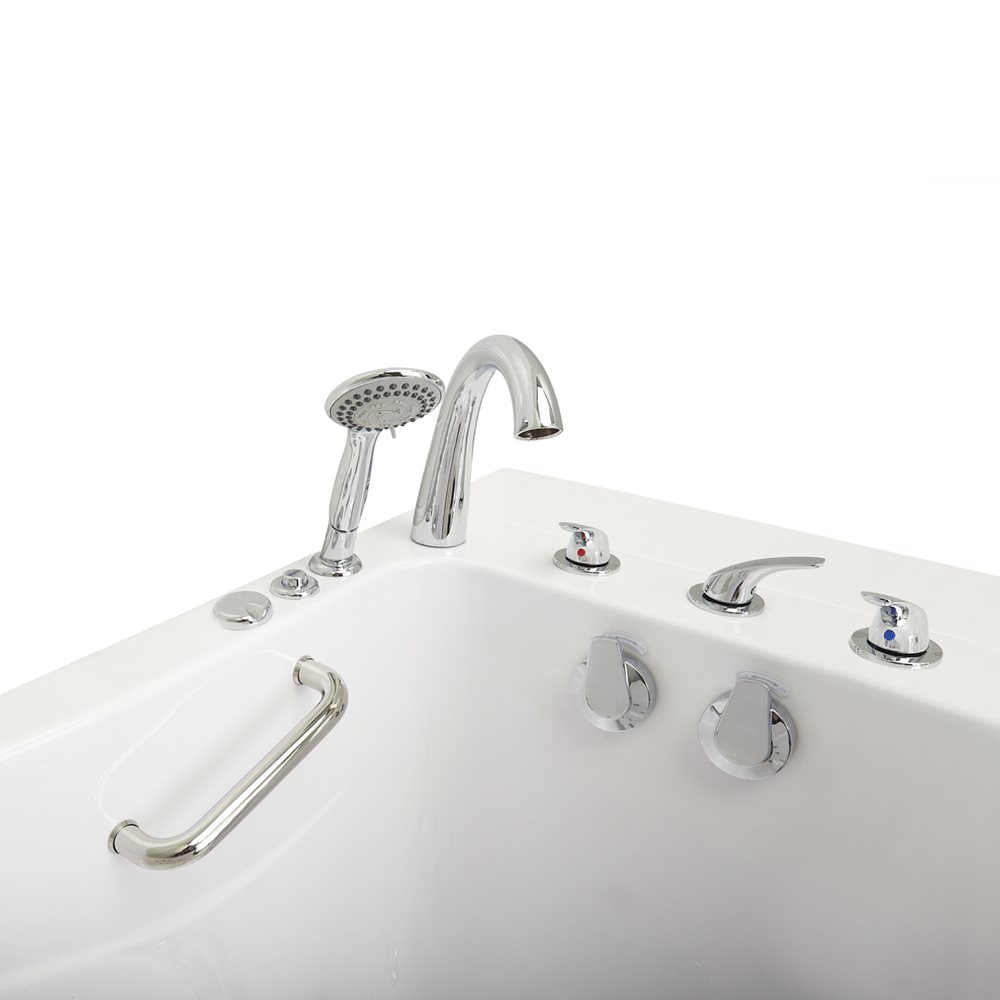 Ella's Bubbles Capri 30"x52" Acrylic Walk-In Bathtub with 5 Piece Fast Fill Faucet OA3052