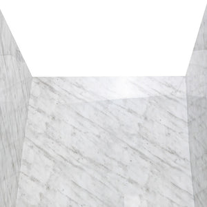 Ella's Bubbles 36.5″ x 48″ x 60″ Carrara Marble Walk-In Tub Surround Wall Kit 4PFWS-CM