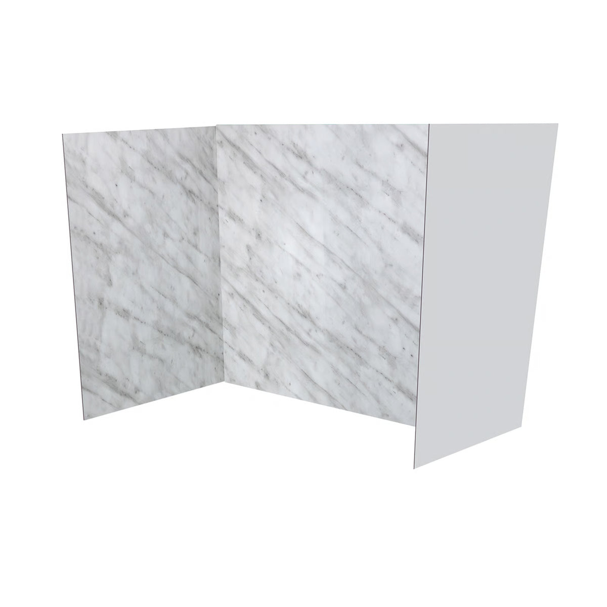 Ella's Bubbles 36.5″ x 48″ x 60″ Carrara Marble Walk-In Tub Surround Wall Kit 4PFWS-CM