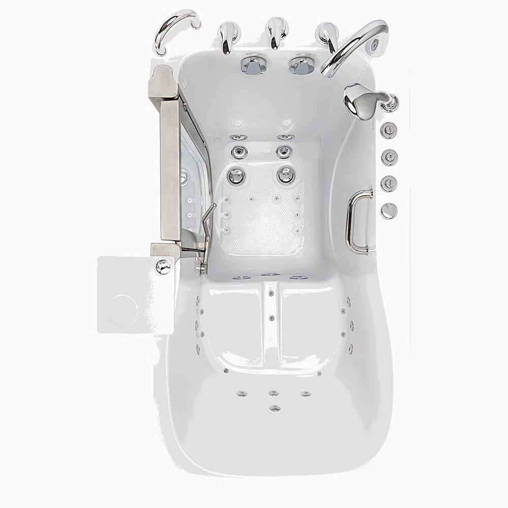 Ella's Bubbles Deluxe Walk-In Tub 30″x55″ (76.2x140cm) Dual Drain Technology HA305