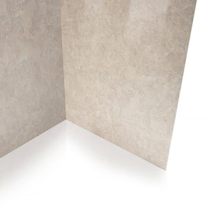 Ella's Bubbles Desert Stone, Acrylic 3-Panel Shower Wall Kit Surround 40″ x 60″ x 98″ SW-366096-SS