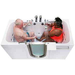 Ella's Bubbles Escape Acrylic Two Seat Walk-In Tub 36″x72″ Dual Drain Technology