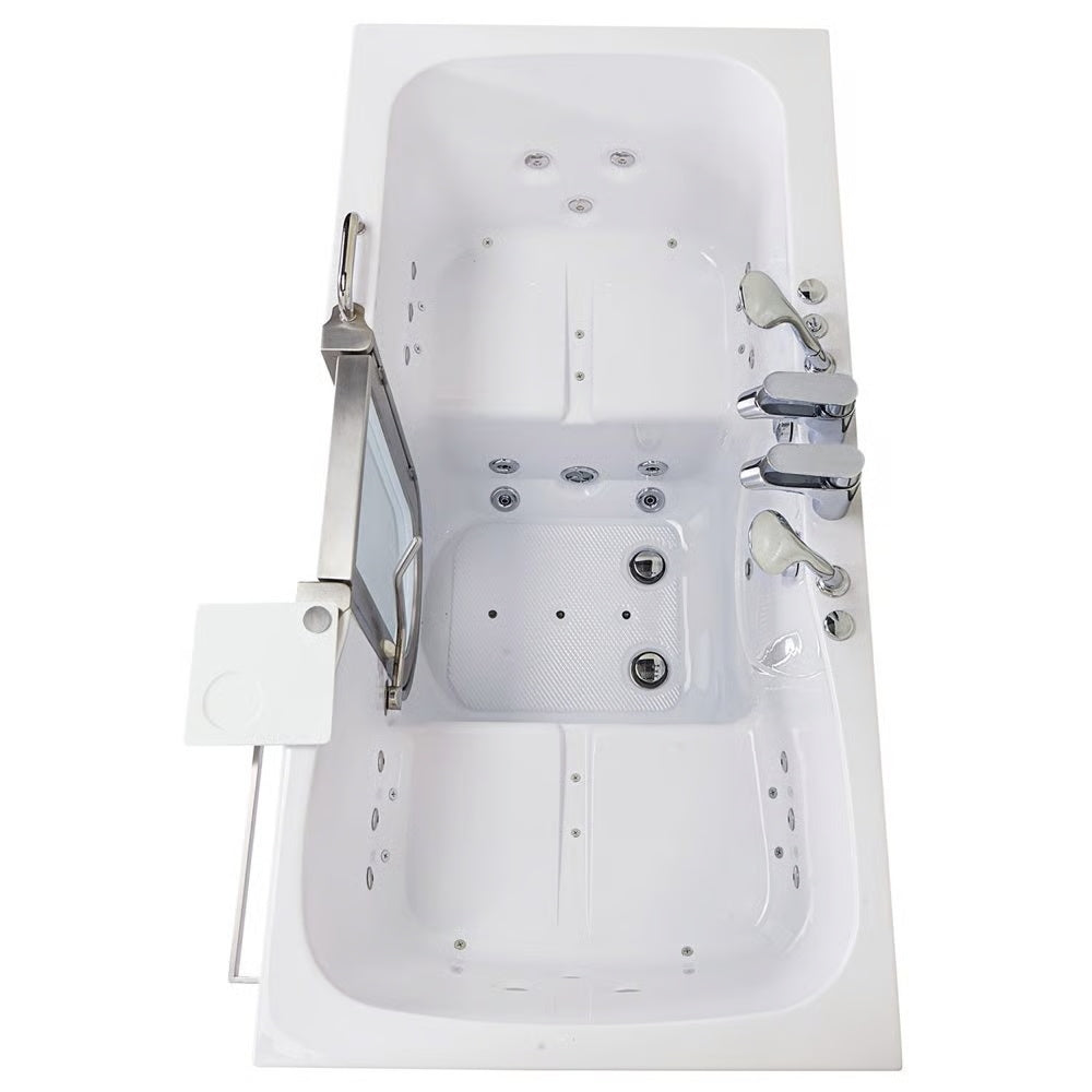 Ella's Bubbles Escape Acrylic Two Seat Walk-In Tub 36″x72″ Dual Drain Technology