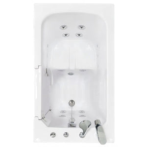 Ella's Bubbles Flow 28″x48″ Acrylic Hydro Therapy Massage Walk In Bathtub E28248