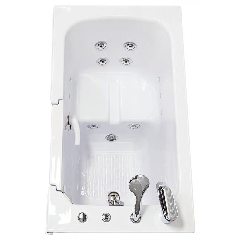 Ella's Bubbles Flow 28″x48″ Acrylic Hydro Therapy Massage Walk In Bathtub E28248