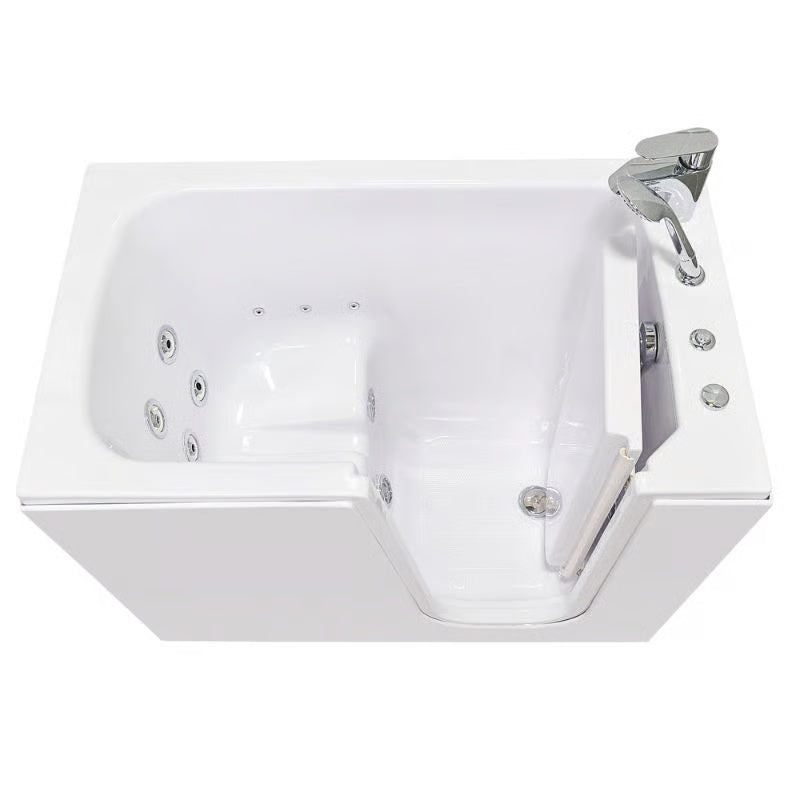 Ella's Bubbles Flow 28″x48″ Acrylic Hydro Therapy Massage Walk In Bathtub E28248