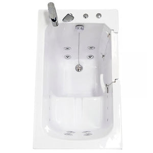 Ella's Bubbles Flow 28″x48″ Acrylic Hydro Therapy Massage Walk In Bathtub E28248