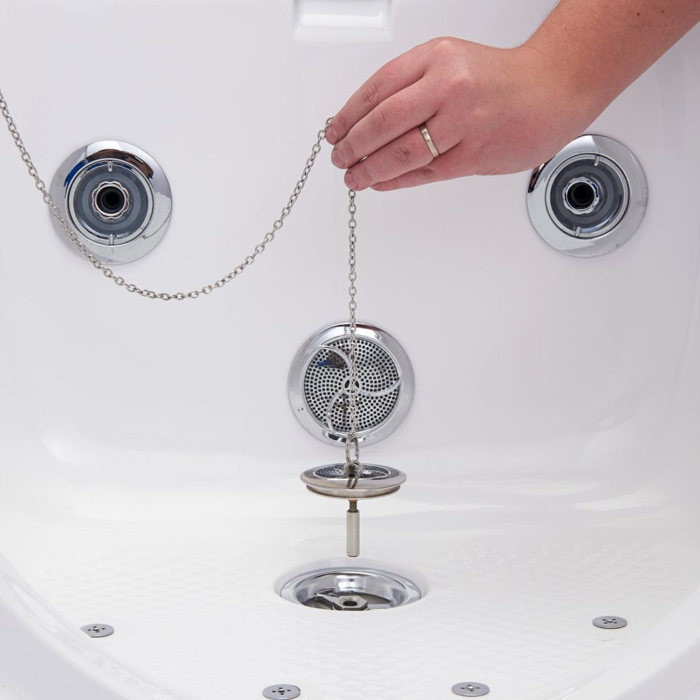 Ella's Bubbles Front Entry 32"x40" Acrylic Walk-In Bath with Outward Swing Door, 2 Piece Fast Fill Faucet