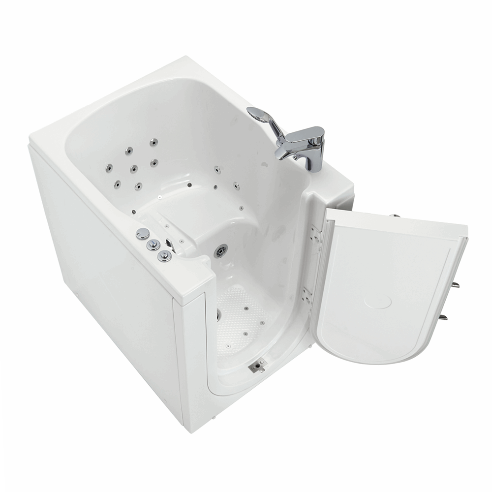 Ella's Bubbles Front Entry 32"x40" Acrylic Walk-In Bath with Outward Swing Door, 2 Piece Fast Fill Faucet