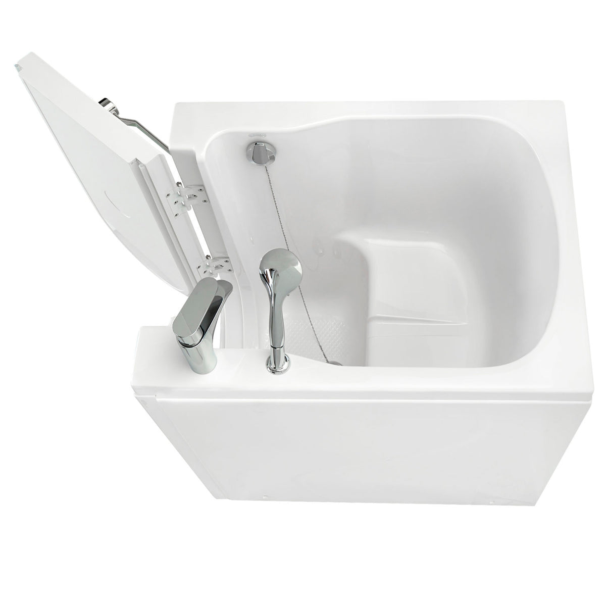 Ella's Bubbles Front Entry 32"x40" Acrylic Walk-In Bath with Outward Swing Door, 2 Piece Fast Fill Faucet