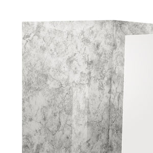 Ella's Bubbles Glacier Grey, Acrylic 3-Panel Shower Wall Kit Surround 40″ x 60″ x 105″ SW-406098-LS