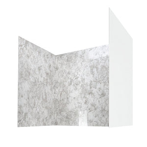 Ella's Bubbles 40″ x 52.5″ x 60″ Glacier Grey Walk-In Tub Surround Wall Kit 4PFWS-GG
