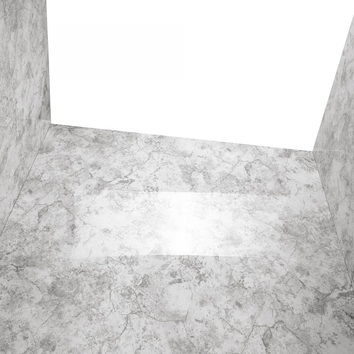 Ella's Bubbles 40″ x 52.5″ x 60″ Glacier Grey Walk-In Tub Surround Wall Kit 4PFWS-GG