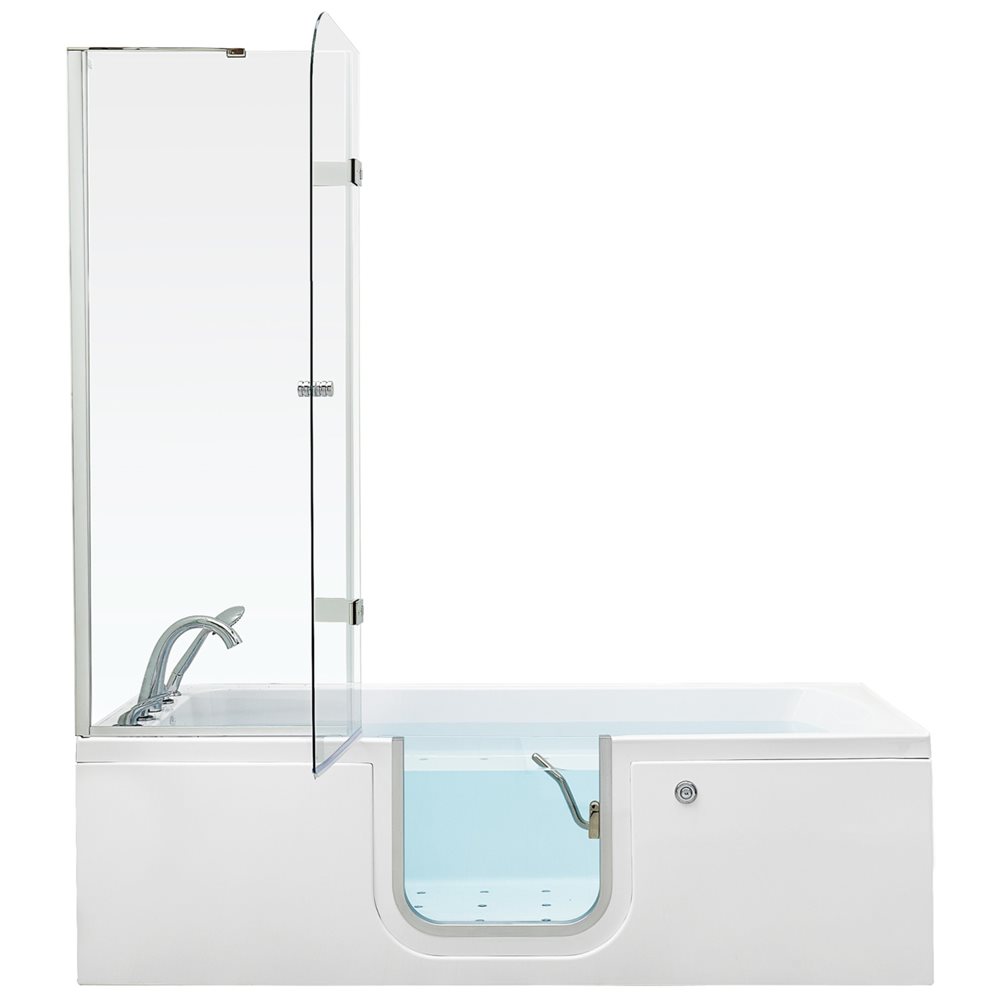 Ella's Bubbles Laydown 32x72 Walk-In Tub with Shower Screen LA3272