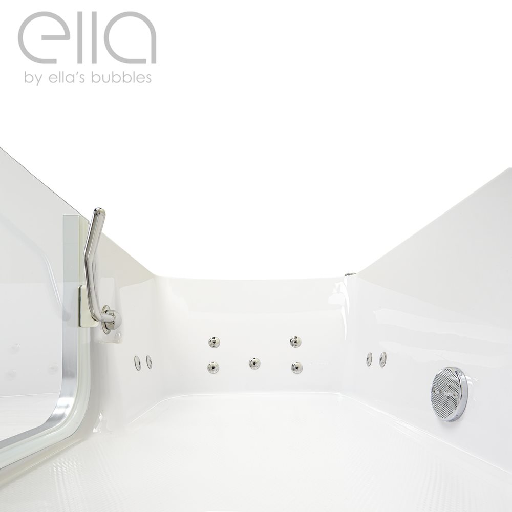 Ella's Bubbles Laydown 32x72 Walk-In Tub with Shower Screen LA3272
