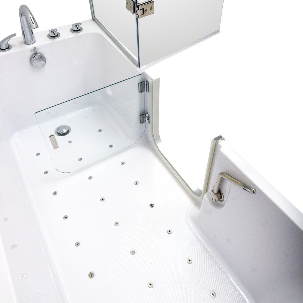 Ella's Bubbles Laydown 32x72 Walk-In Tub with Shower Screen LA3272