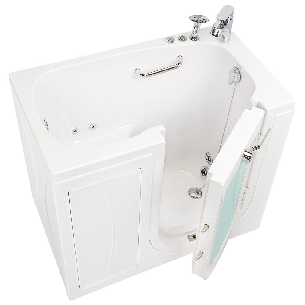 Ella's Bubbles Mobile 26"x45 Acrylic Walk-In Bathtub with Swing Door, 2 Piece Fast Fill Faucet, 2"  Drain OA2645