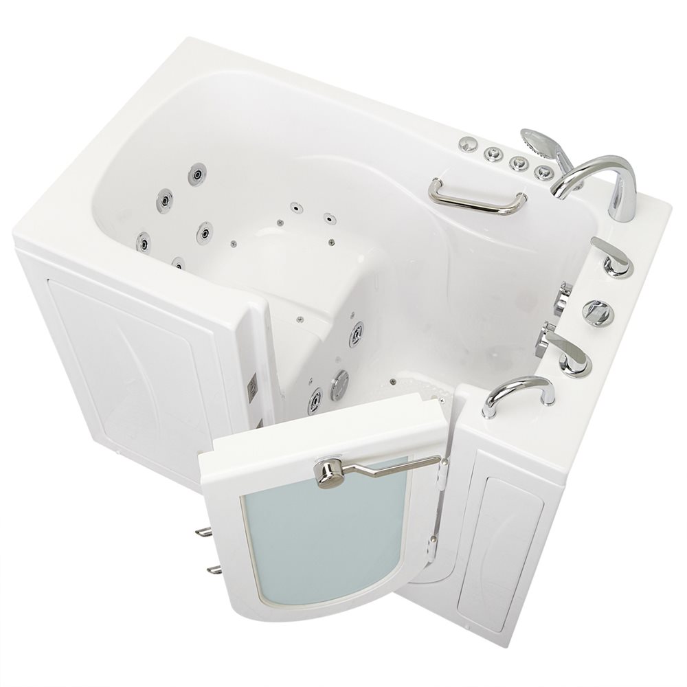 Ella's Bubbles Monaco 32"x52" Acrylic Walk-In Bathtub with 5 Piece Fast Fill Faucet