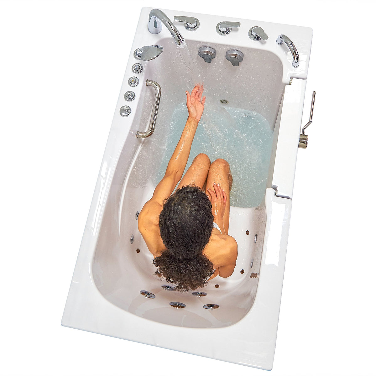 Ella's Bubbles Monaco 32"x52" Acrylic Walk-In Bathtub with 5 Piece Fast Fill Faucet