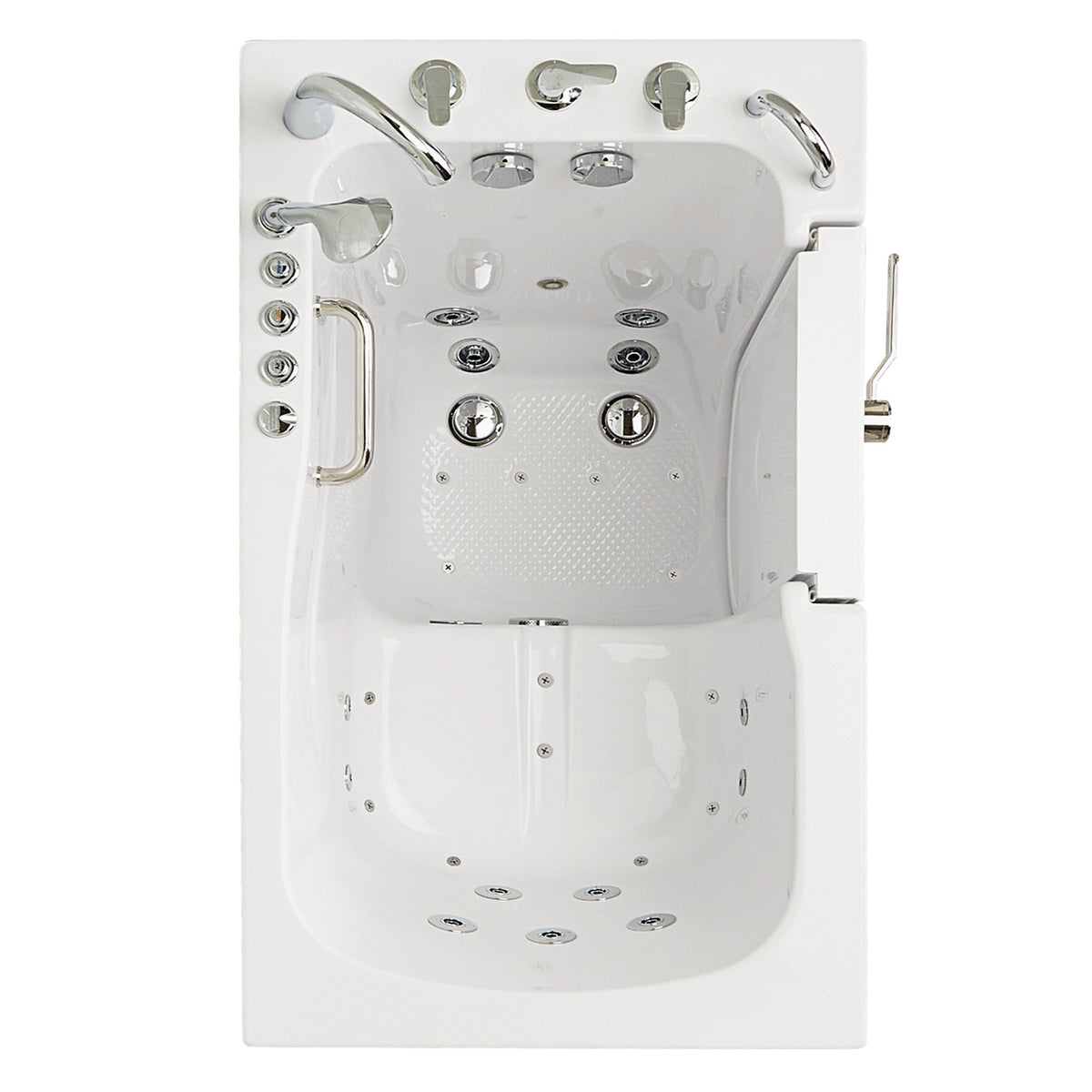 Ella's Bubbles Monaco 32"x52" Acrylic Walk-In Bathtub with 5 Piece Fast Fill Faucet