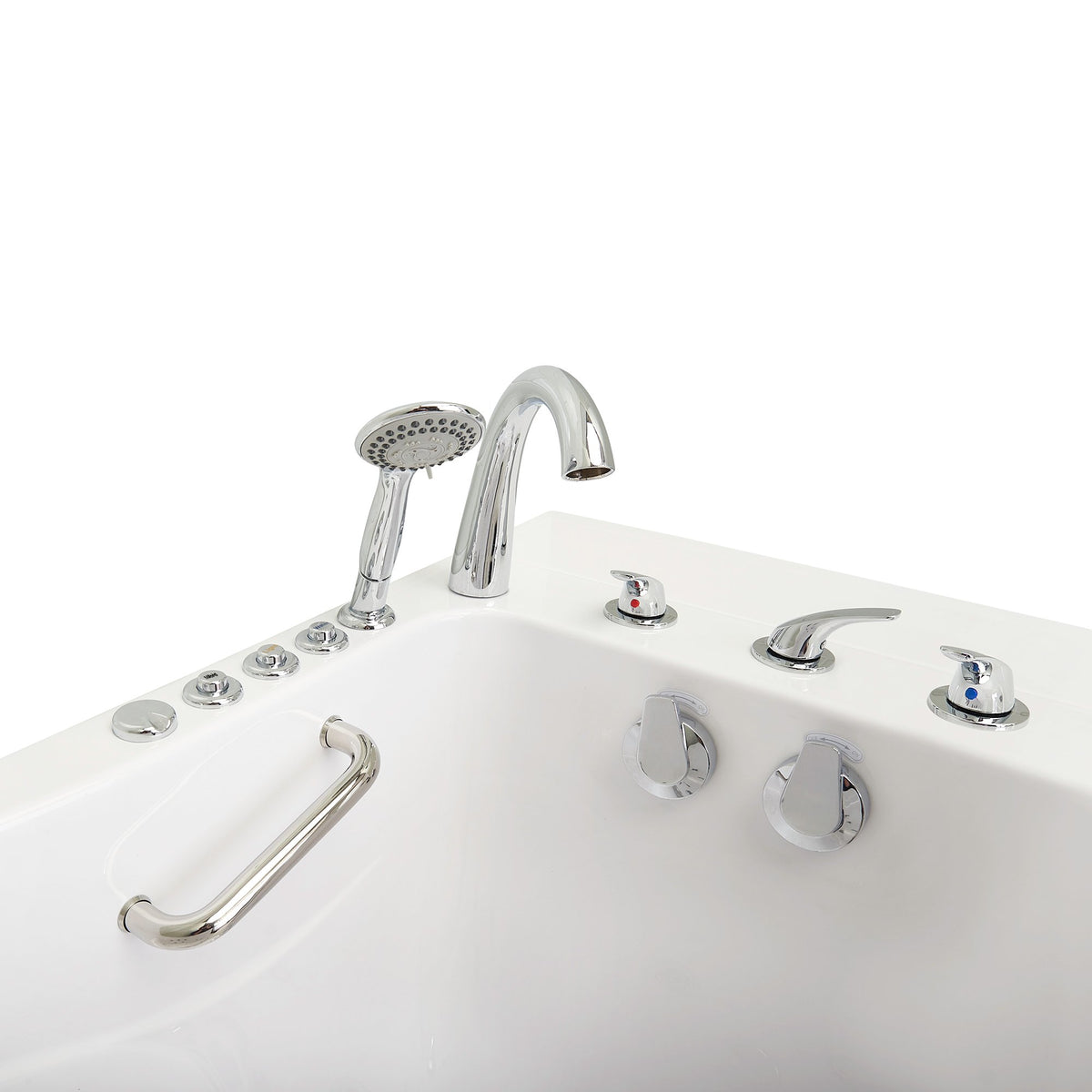 Ella's Bubbles Monaco 32"x52" Acrylic Walk-In Bathtub with 5 Piece Fast Fill Faucet