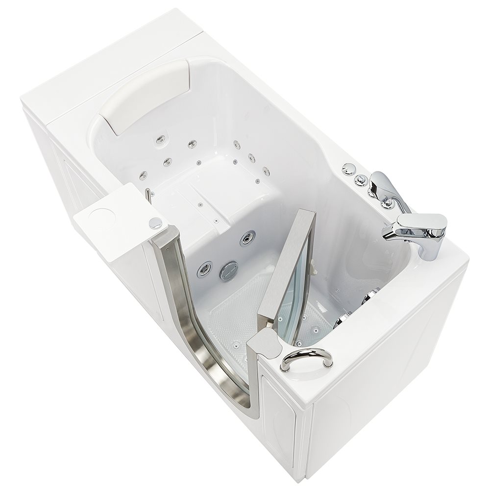 Ella's Bubbles Petite 28"x52" Acrylic Walk-In Bathtub with 5 Piece Fast Fill Faucet