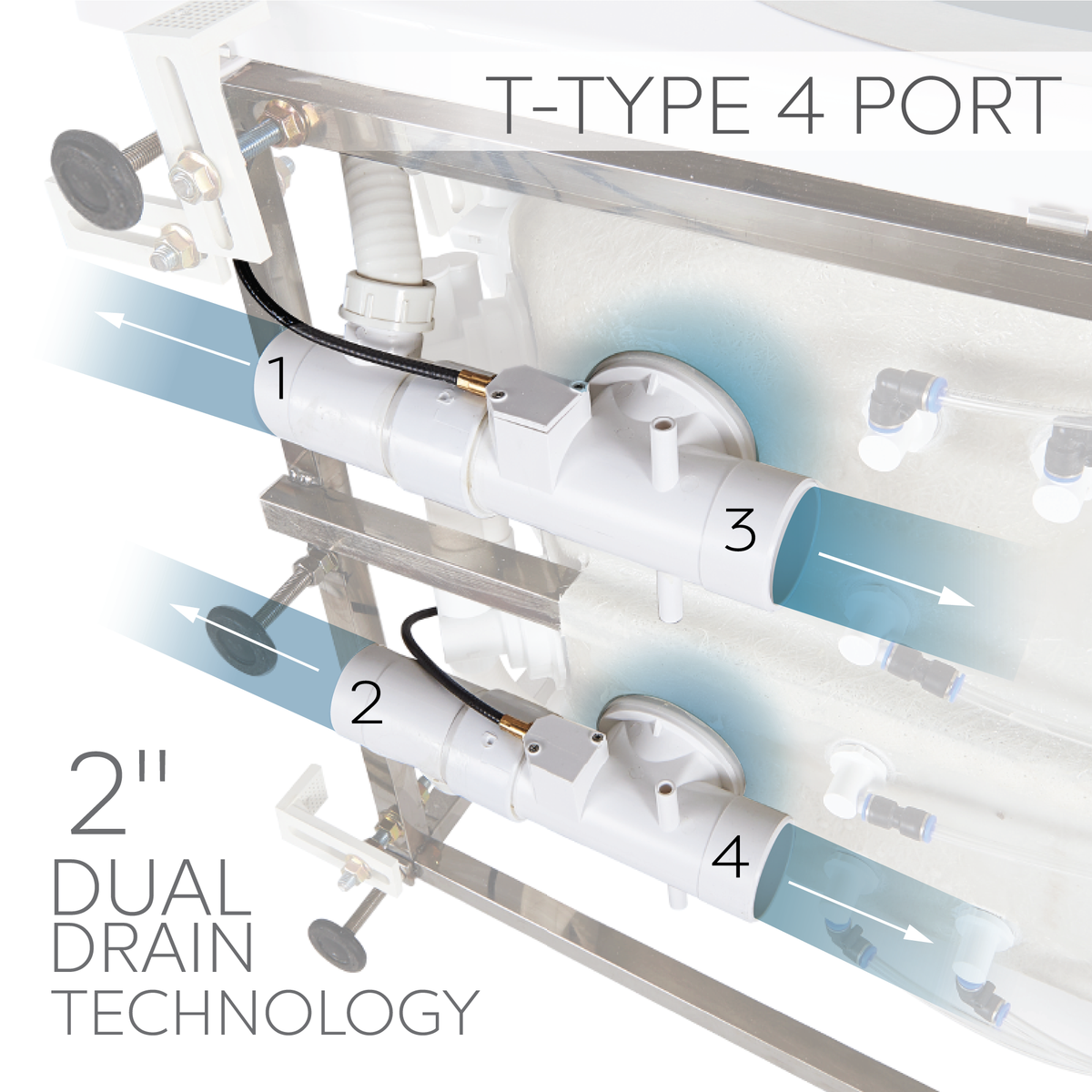 Ella's Bubbles Petite 28"x52" Acrylic Walk-In Bathtub with 5 Piece Fast Fill Faucet