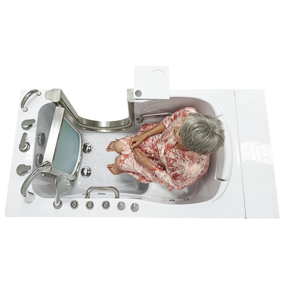 Ella's Bubbles Royal 32"x52" Acrylic Walk-In Bathtub with 5 Piece Fast Fill Faucet