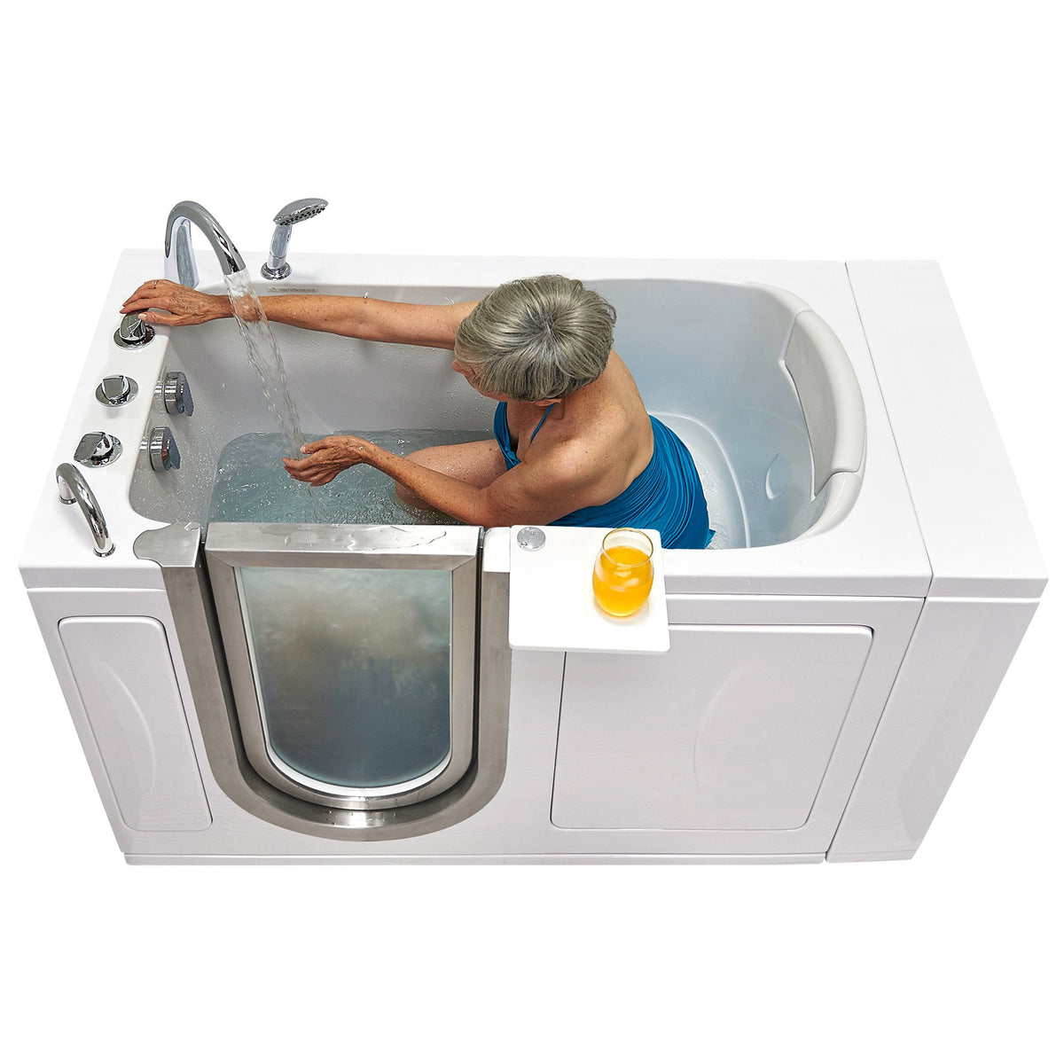 Ella's Bubbles Royal 32"x52" Acrylic Walk-In Bathtub with 5 Piece Fast Fill Faucet