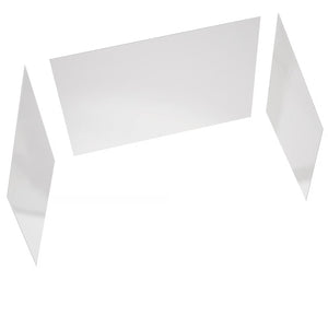 Ella's Bubbles 40″x48″x60″ Solid White Glossy Acrylic, 3-Panel Walk In Tub Wall Surround Kit 4PFWS-WG