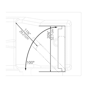Ella's Bubbles Standard 30″x52” Acrylic Hydro Therapy Massage Walk In Bathtub ES3052H