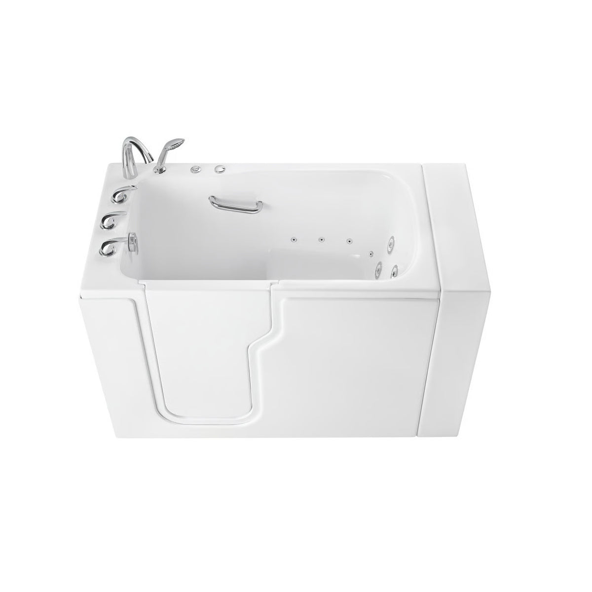 Ella's Bubbles Standard 30″x52” Acrylic Hydro Therapy Massage Walk In Bathtub ES3052H