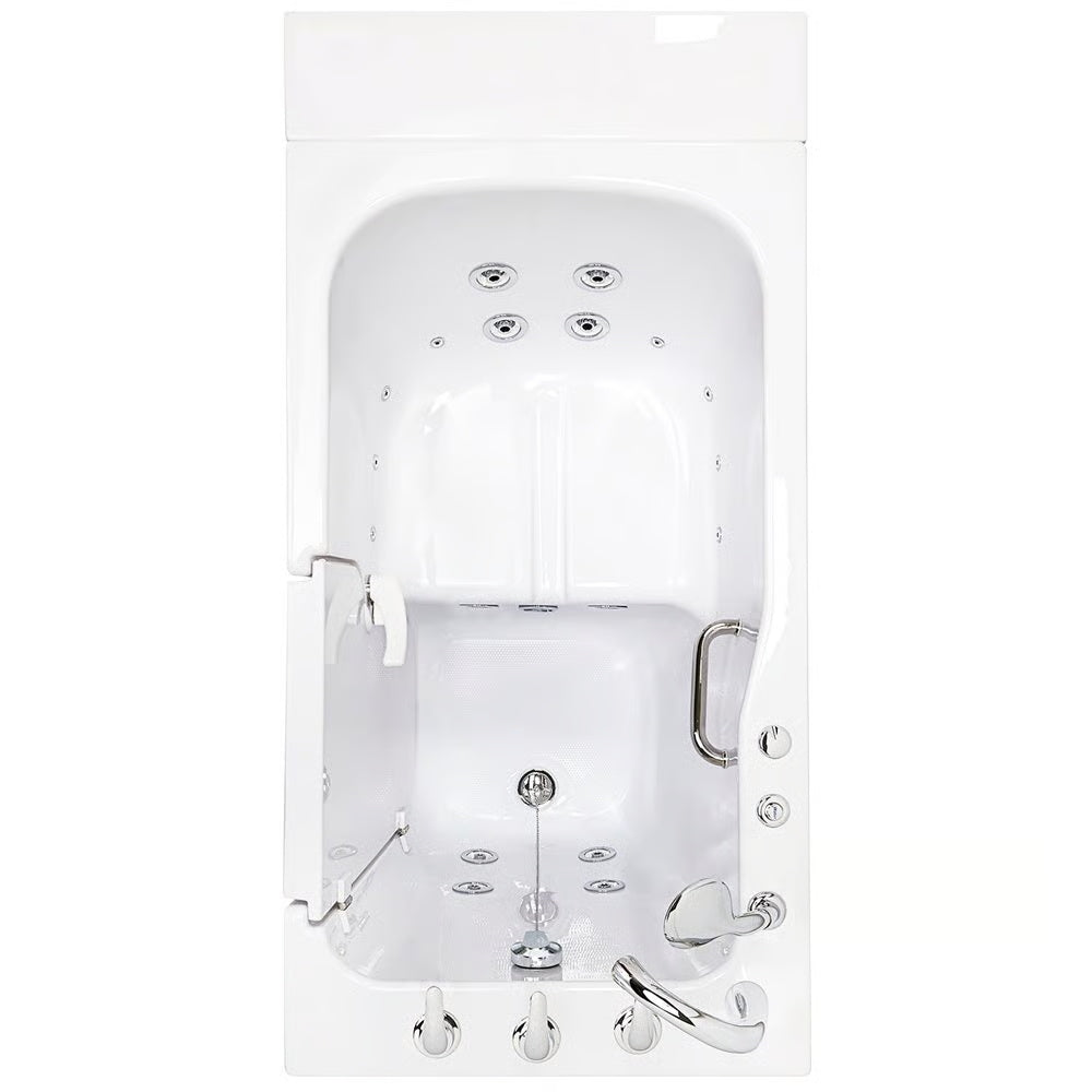 Ella's Bubbles Standard 30″x52” Acrylic Hydro Therapy Massage Walk In Bathtub ES3052H