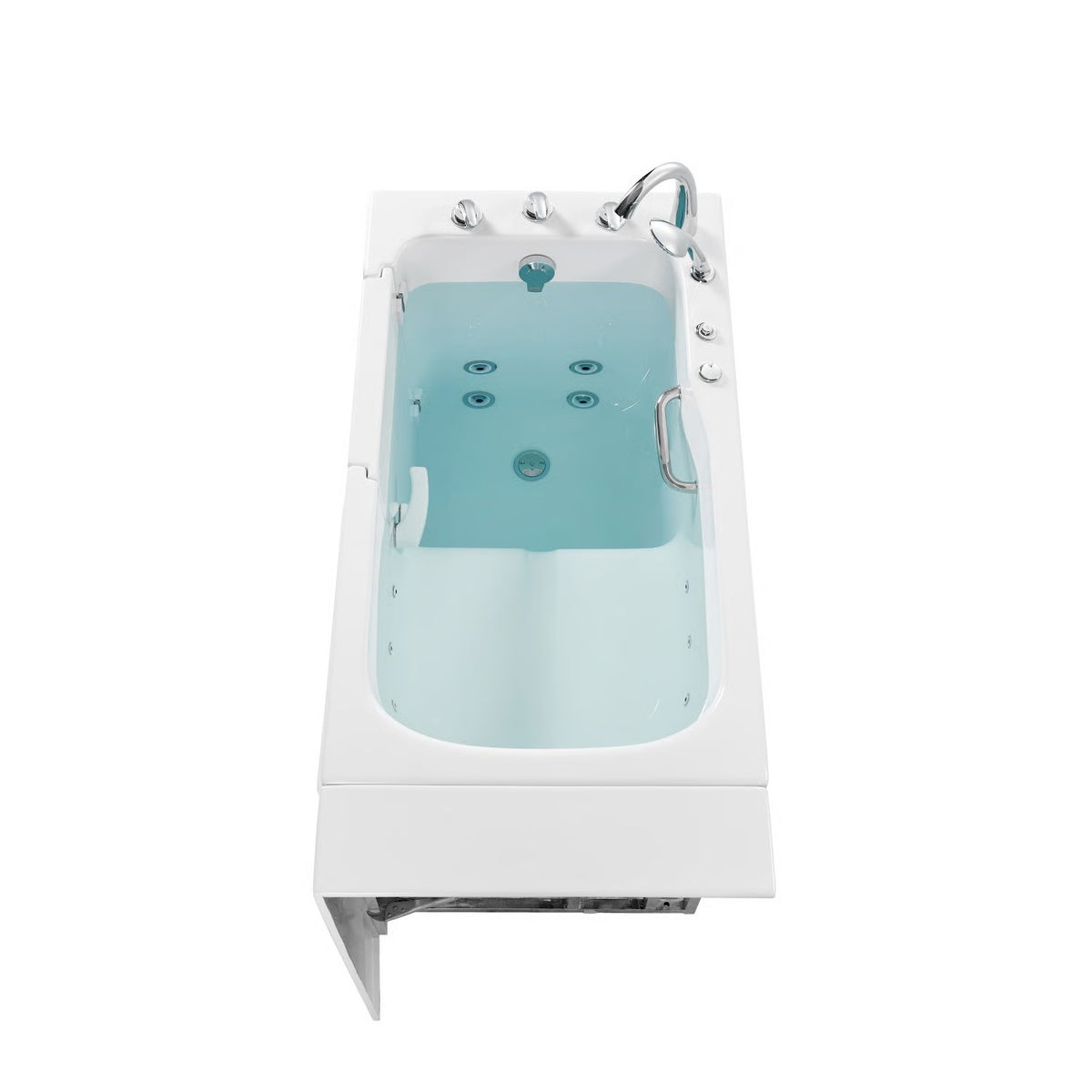 Ella's Bubbles Standard 30″x52” Acrylic Hydro Therapy Massage Walk In Bathtub ES3052H