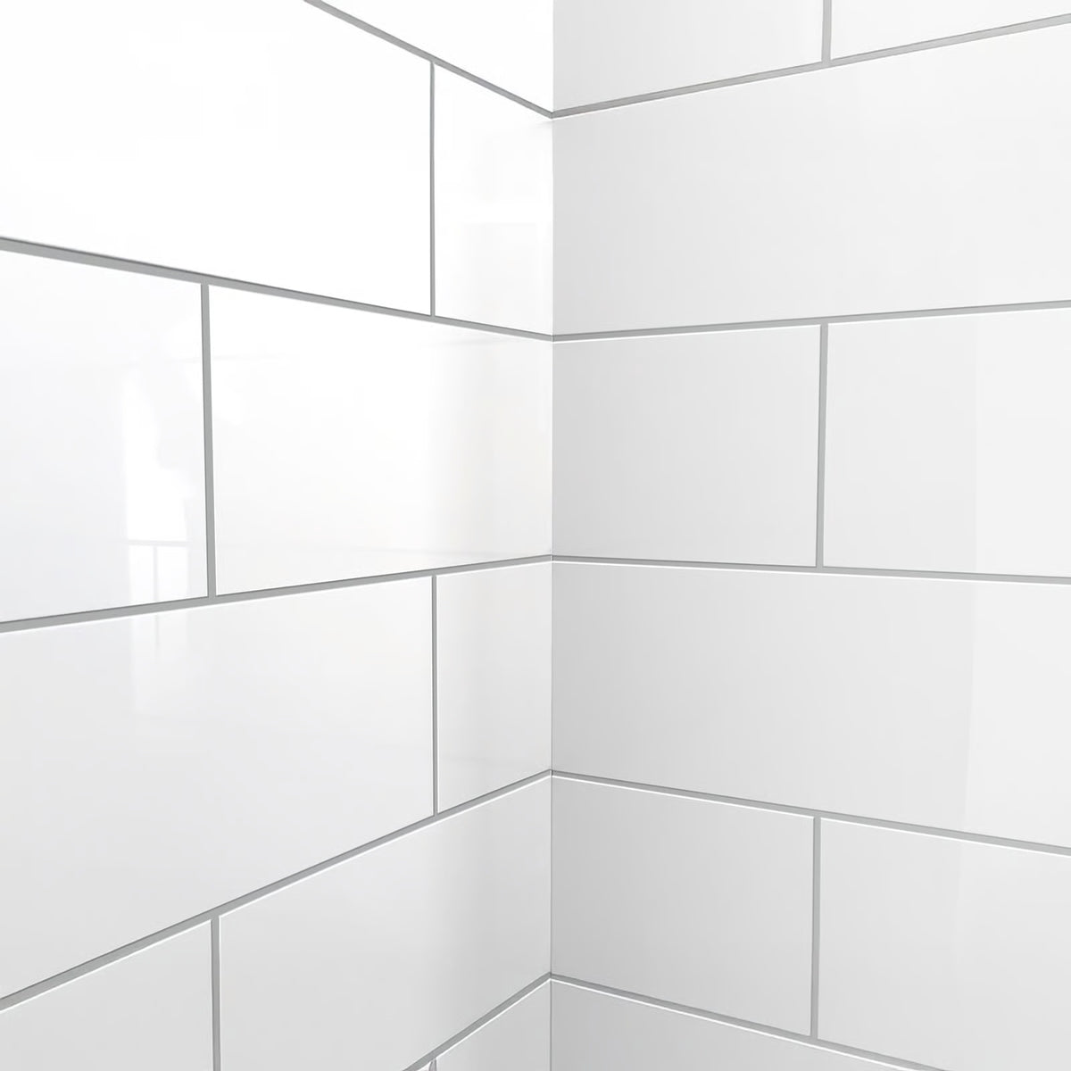Ella's Bubbles Subway 6″ x 16″ – CNC Engravement Pattern in Acrylic, 3-Panel Walk In Tub Wall Surround Kit 40″x48″x60″ 4PFWS-SUB