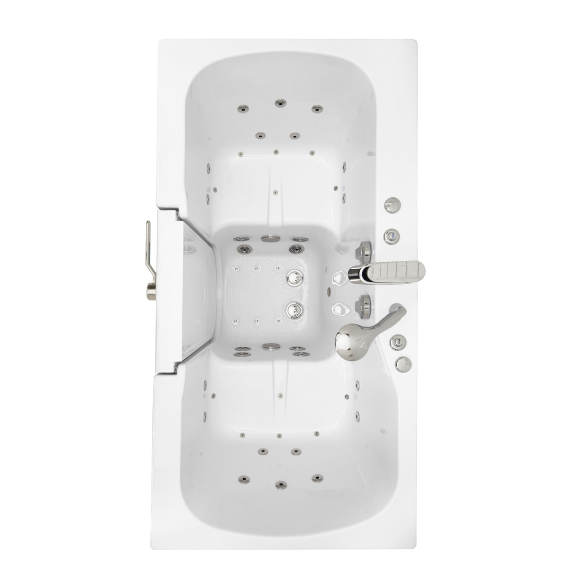 Ella's Bubbles Tub4Two 32"x60" Hydro + Air Massage with Independent Foot Massage Acrylic Two Seat Walk in Tub TO2SA3260