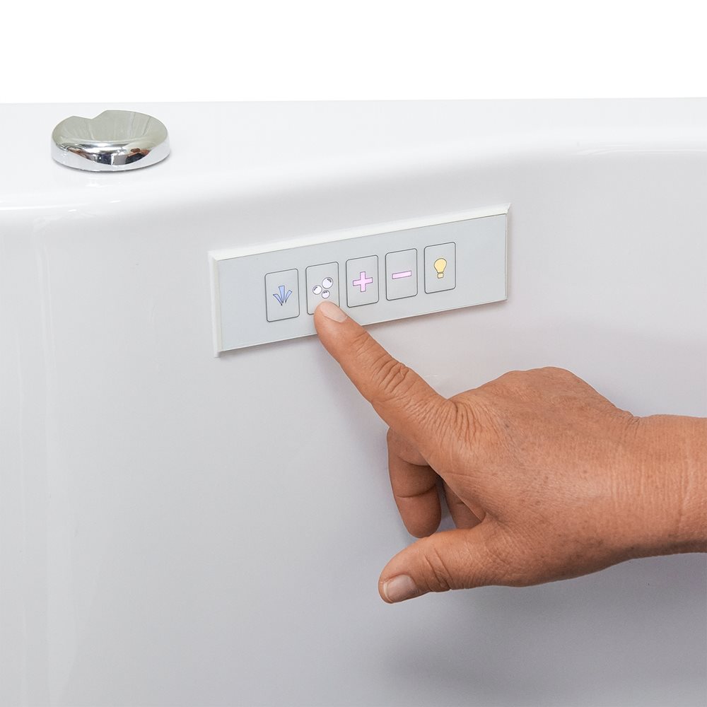 Ella's Bubbles Tub4Two 32"x60" Hydro + Air Massage with Independent Foot Massage Acrylic Two Seat Walk in Tub TO2SA3260