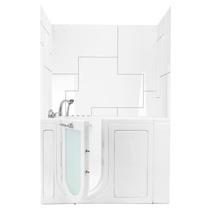 Ella's Bubbles 40″x48″x60″ UrbanMaze CNC Engraved Pattern in Acrylic, 3-Panel Walk In Tub Wall Surround Kit 4PFWS-UM