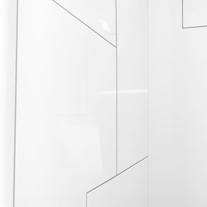 Ella's Bubbles 40″x48″x60″ UrbanMaze CNC Engraved Pattern in Acrylic, 3-Panel Walk In Tub Wall Surround Kit 4PFWS-UM