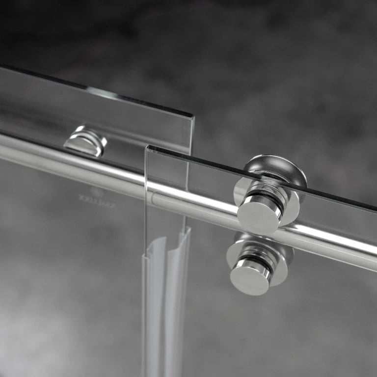 Ella's Bubbles Vivid 60″ × 78″ 8mm Tempered Glass Sliding Door ALBESS03C