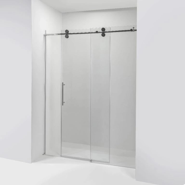 Ella's Bubbles Vivid 60″ × 78″ 8mm Tempered Glass Sliding Door ALBESS03C